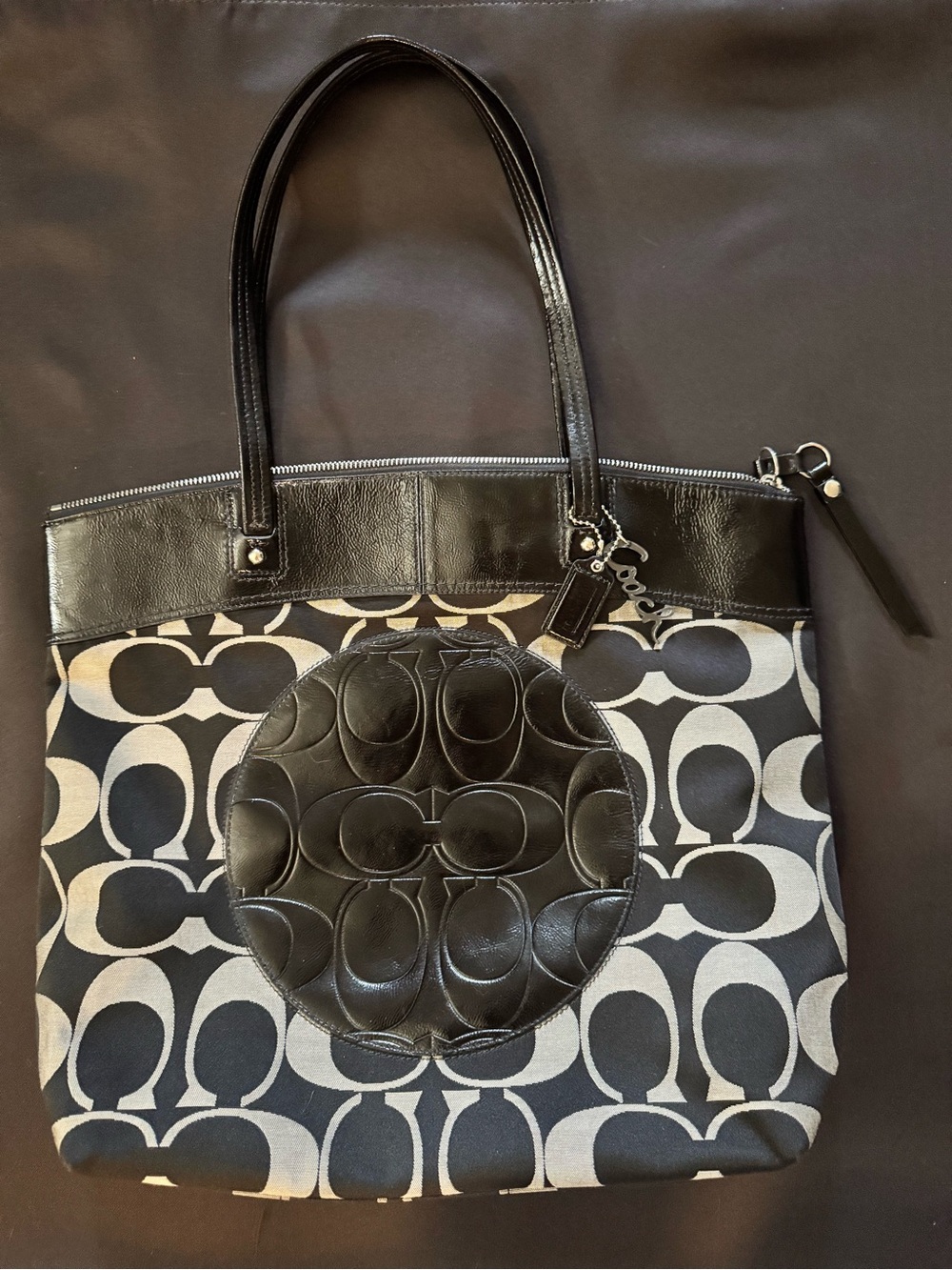 Coach Laura Signature Tote Bag